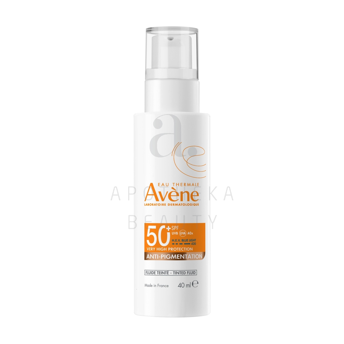 AVENE SUN PÄIKESEKAITSEEMULSIOON PIGMENDIVASTANE SPF50+ 40ML - Изображение товара