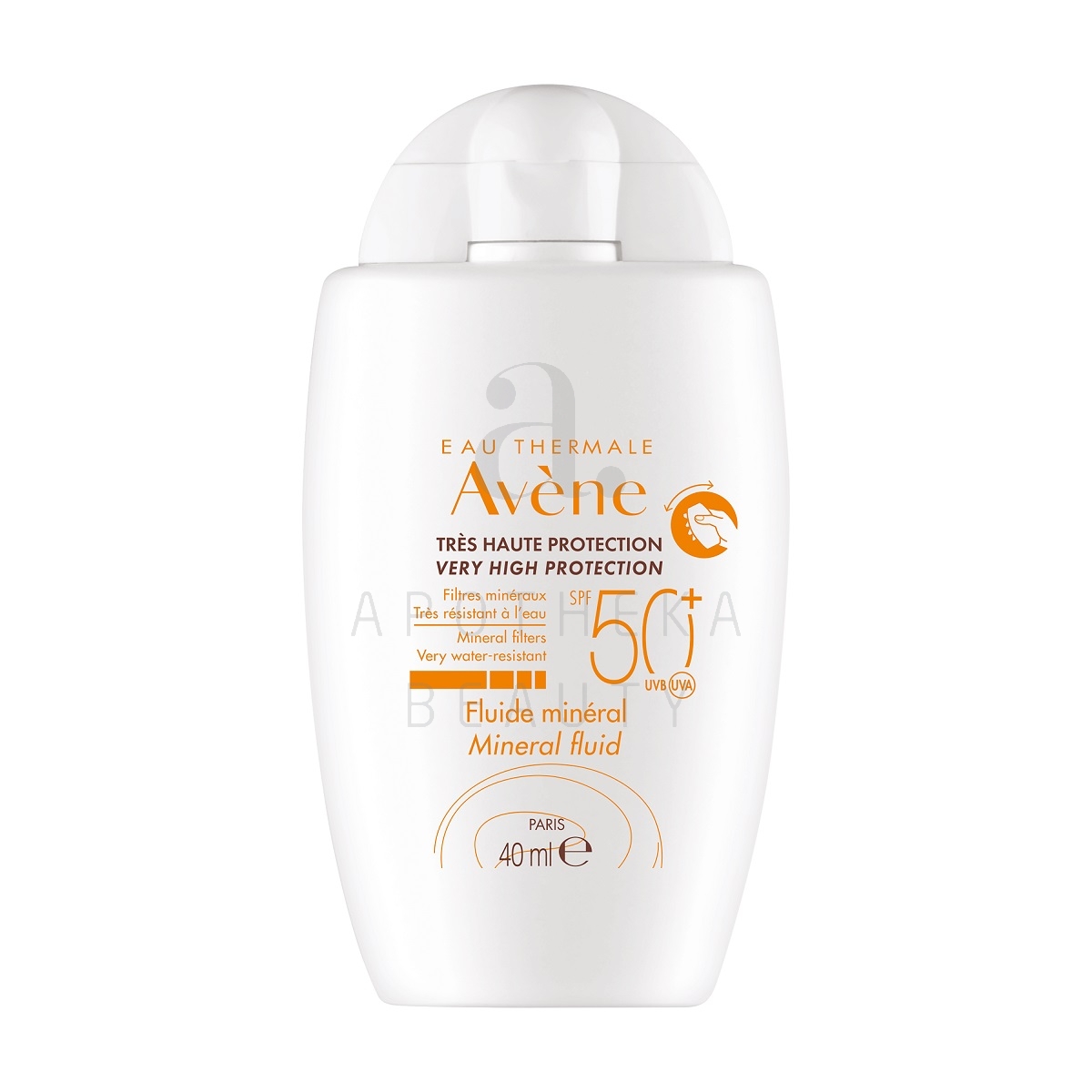 AVENE SUN MINERAL FLUID PÄIKESEKAITSE SPF50+ 40ML - Изображение товара 1