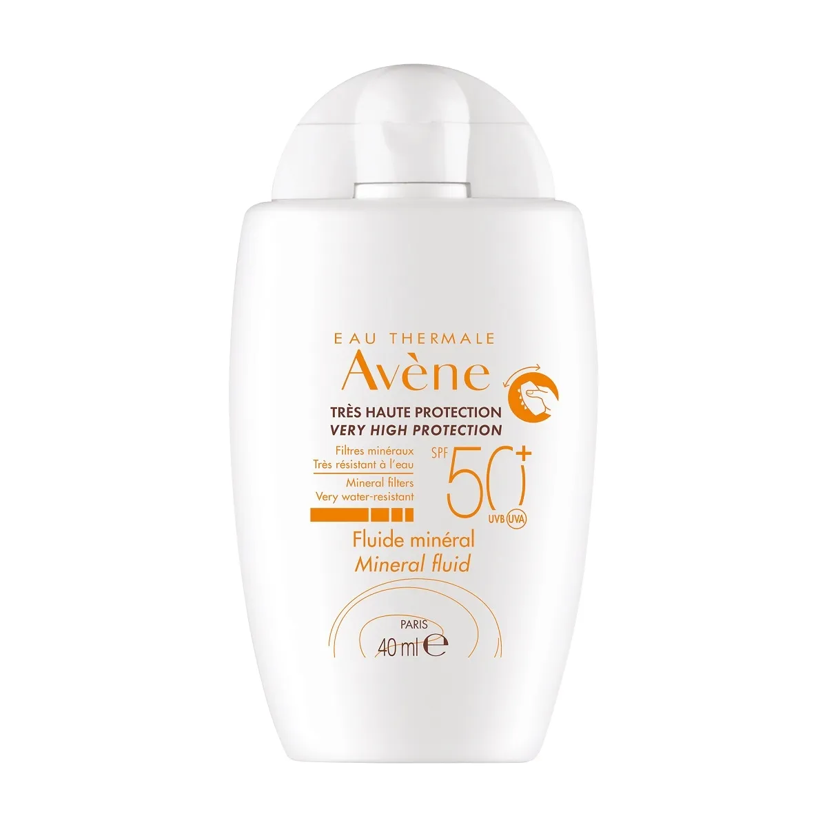 AVENE SUN MINERAL FLUID PÄIKESEKAITSE SPF50+ 40ML - Изображение товара 1