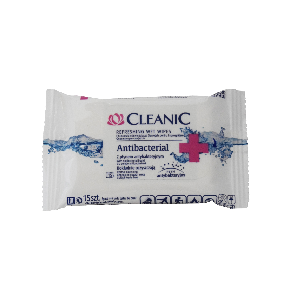 CLEANIC ANTIBAKTERIAALSED SALVRÄTIKUD N15
