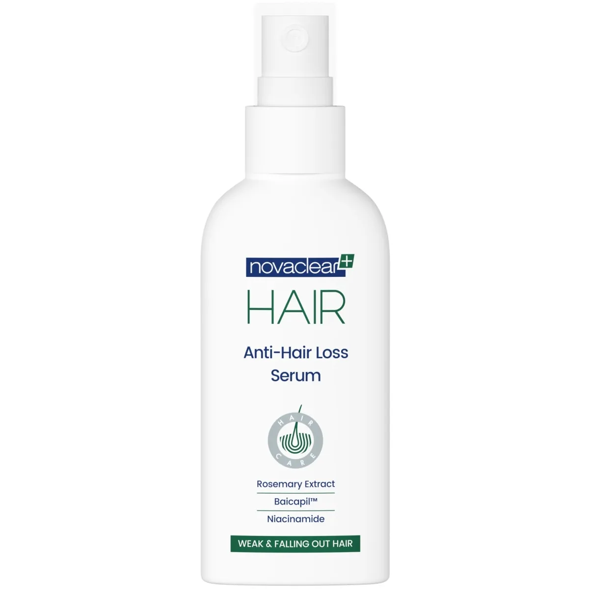 NOVACLEAR HAIR SEERUM JUUSTE VÄLJALANGEMISE VASTU 100ML - Изображение товара