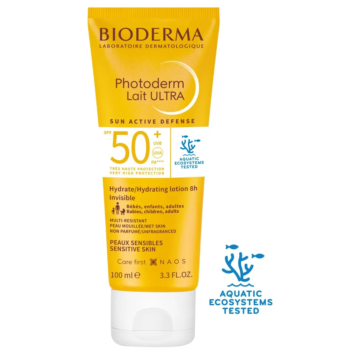 BIODERMA PHOTODERM LAIT ULTRA PÄIKESEKAITSEPIIM SPF50+ 100ML - Изображение товара