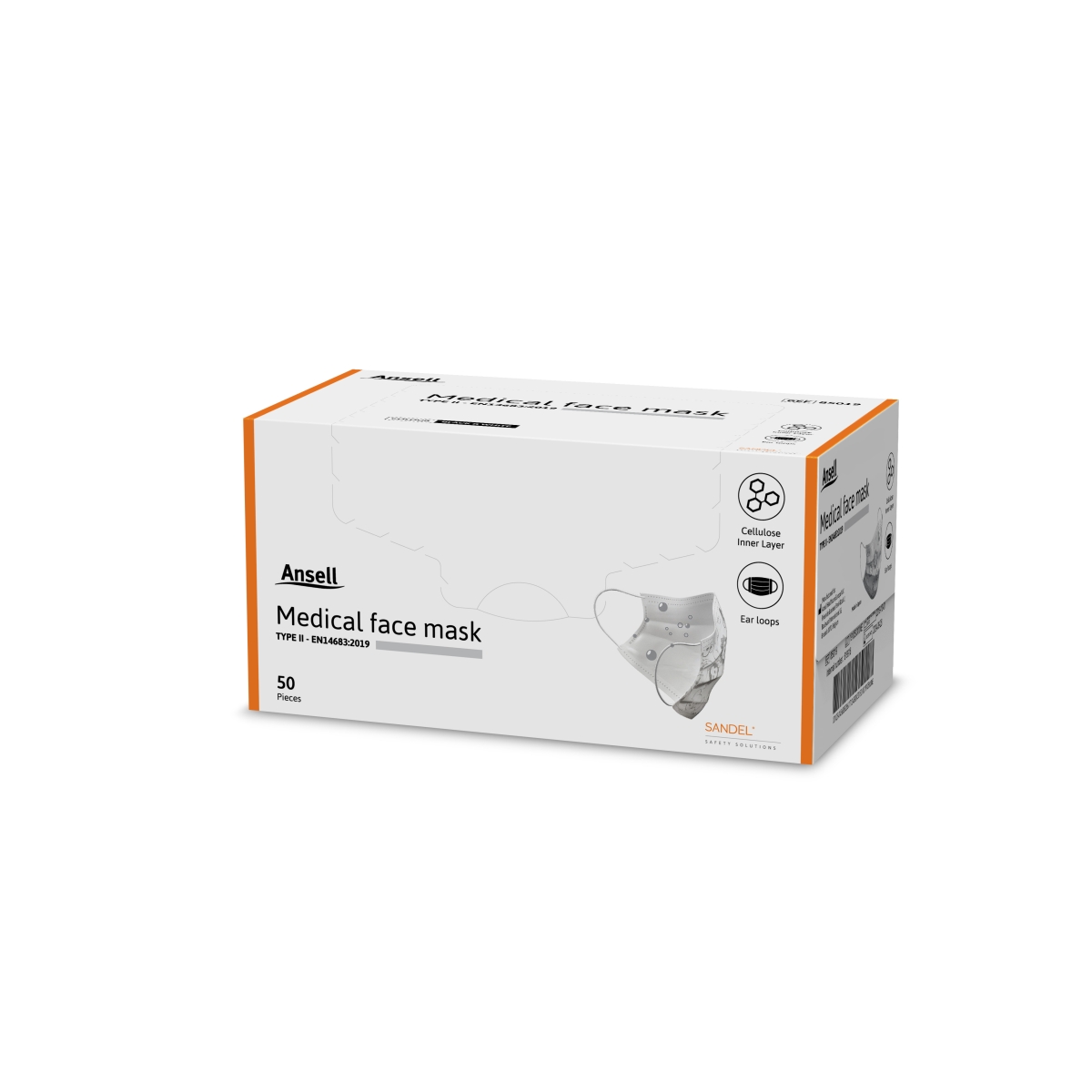 MASK MEDITSIINILINE ANSELL LASTELE AL.5 A TÜÜP II N50 /85019/ - Изображение товара