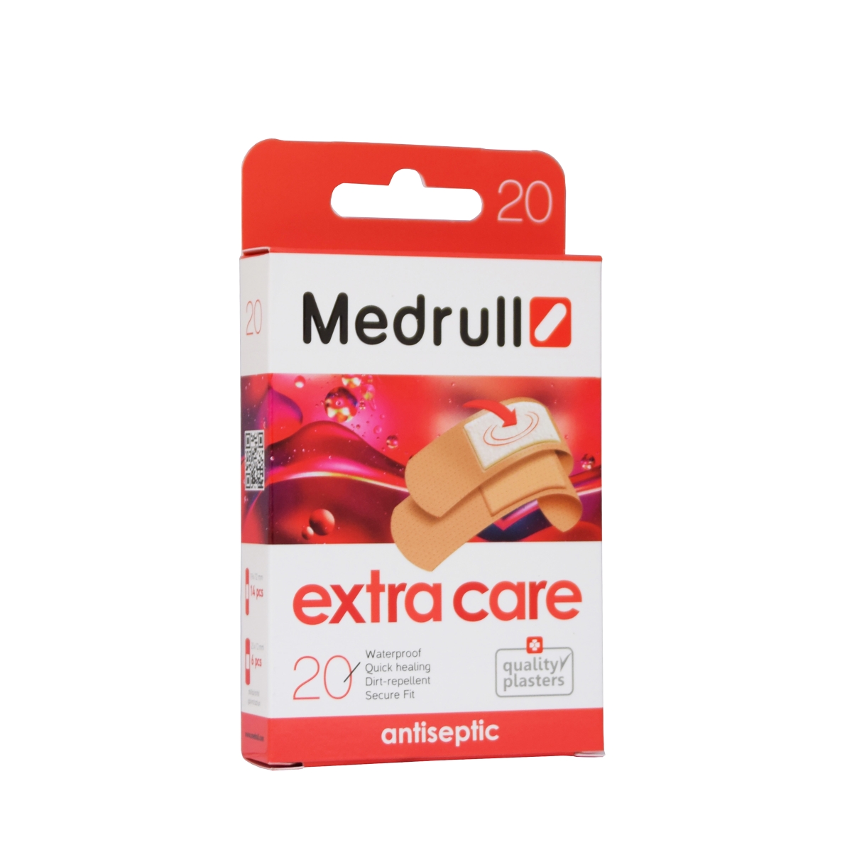 MEDRULL PLAASTER EXTRA CARE ANTISEPTILINE N20 (2 SUURUST) - Изображение товара
