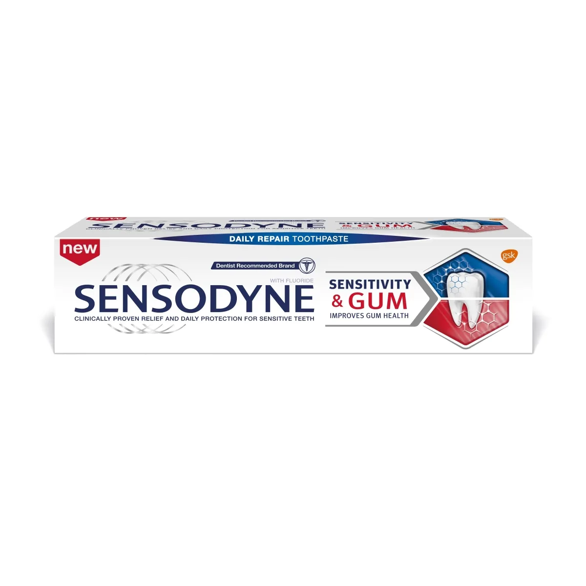 SENSODYNE HAMBAPASTA KAHEKORDNE LEEVENDUS 75ML - Изображение товара