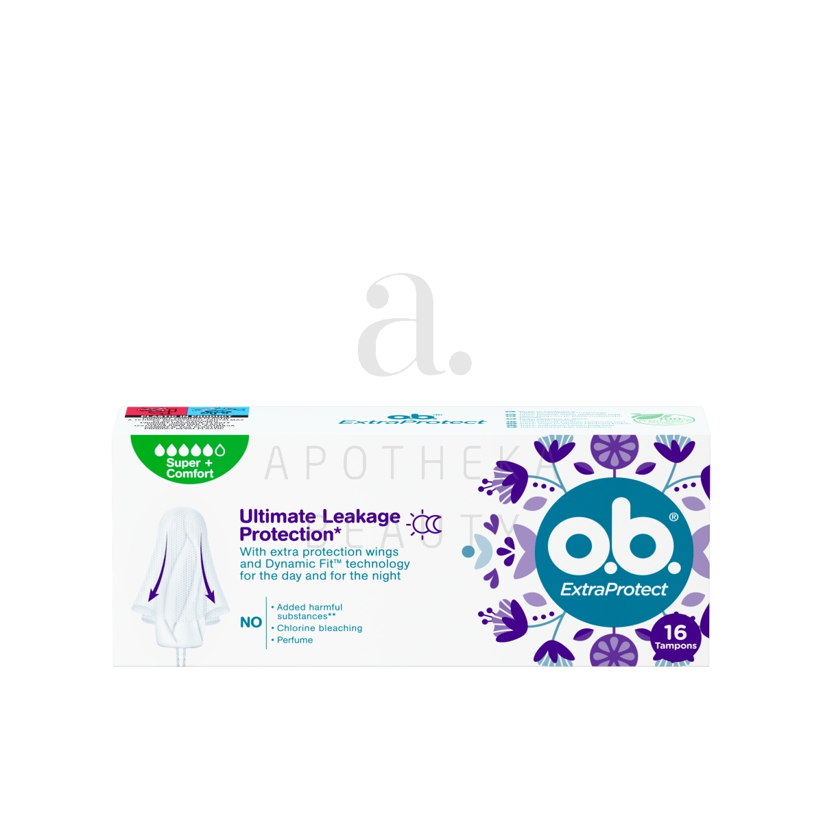 O.B. HÜG TAMPOONID EXTRA PROTECT SUPER+ N16 - Изображение товара