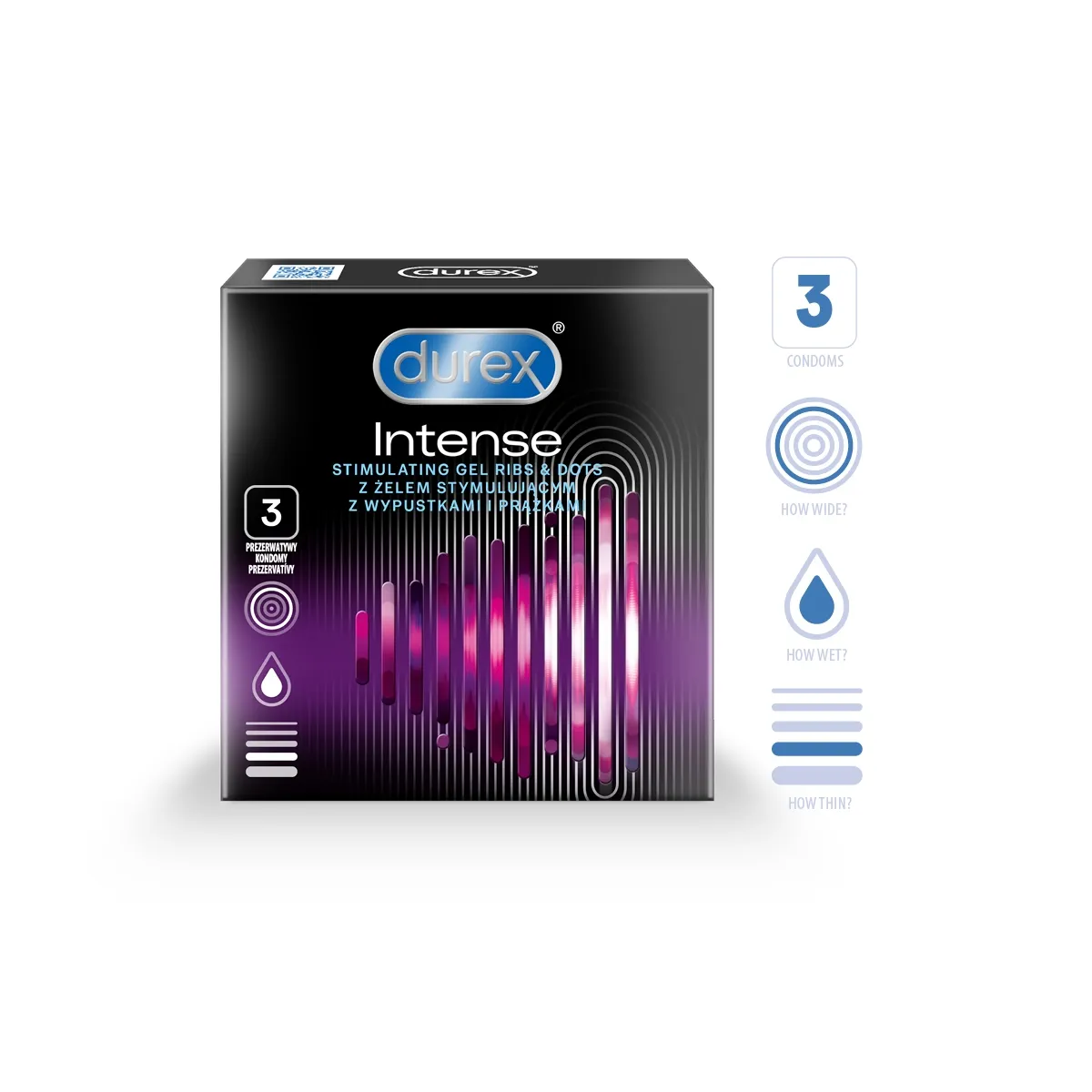 DUREX KONDOOMID INTENSE N3 - Изображение товара
