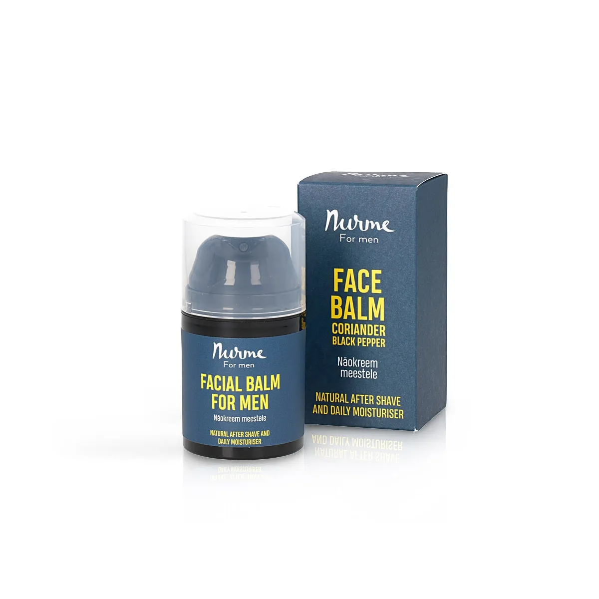 NURME NÄOKREEM MEESTELE KORIANDRI JA MUSTA PIPRAGA 50ML - Изображение товара