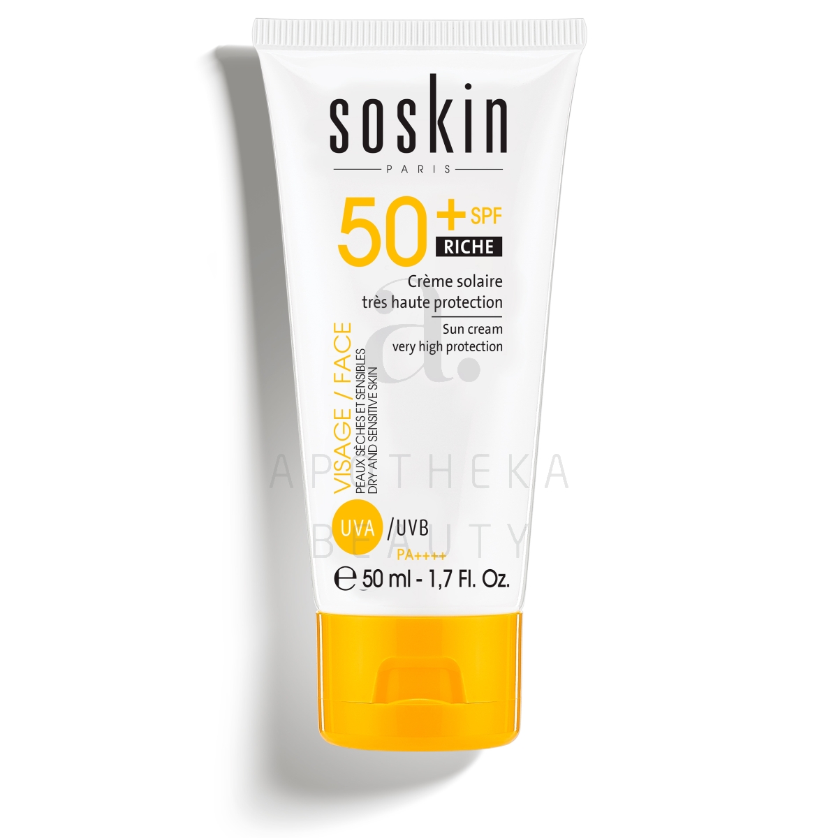 SOSKIN PARIS PÄIKSEKAITSEKREEM NÄOLE JA KEHALE SPF50+ 50ML - Изображение товара