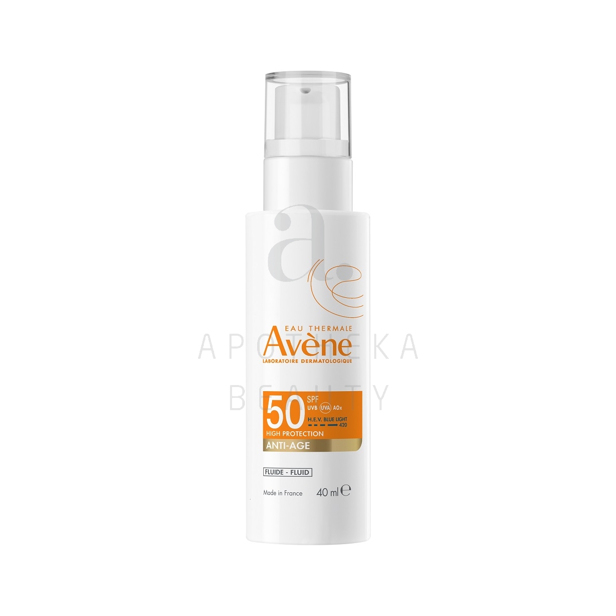 AVENE SUN PÄIKESEKAITSEEMULSIOON VANANEMISVASTANE SPF50+ 40ML - Изображение товара