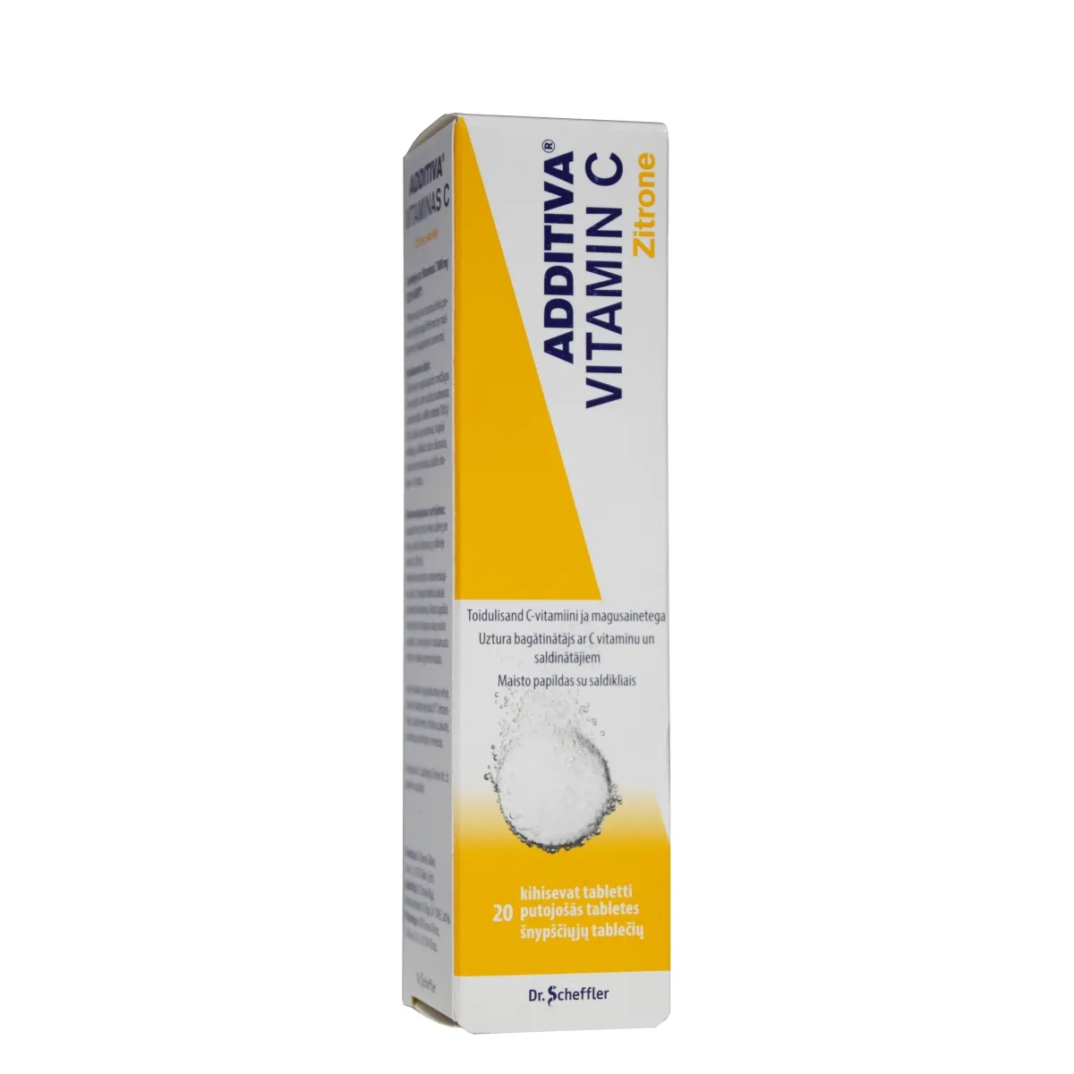 ADDITIVA VITAMIIN C ZITRONE KIHISEV TBL 1000MG N20 - Изображение товара