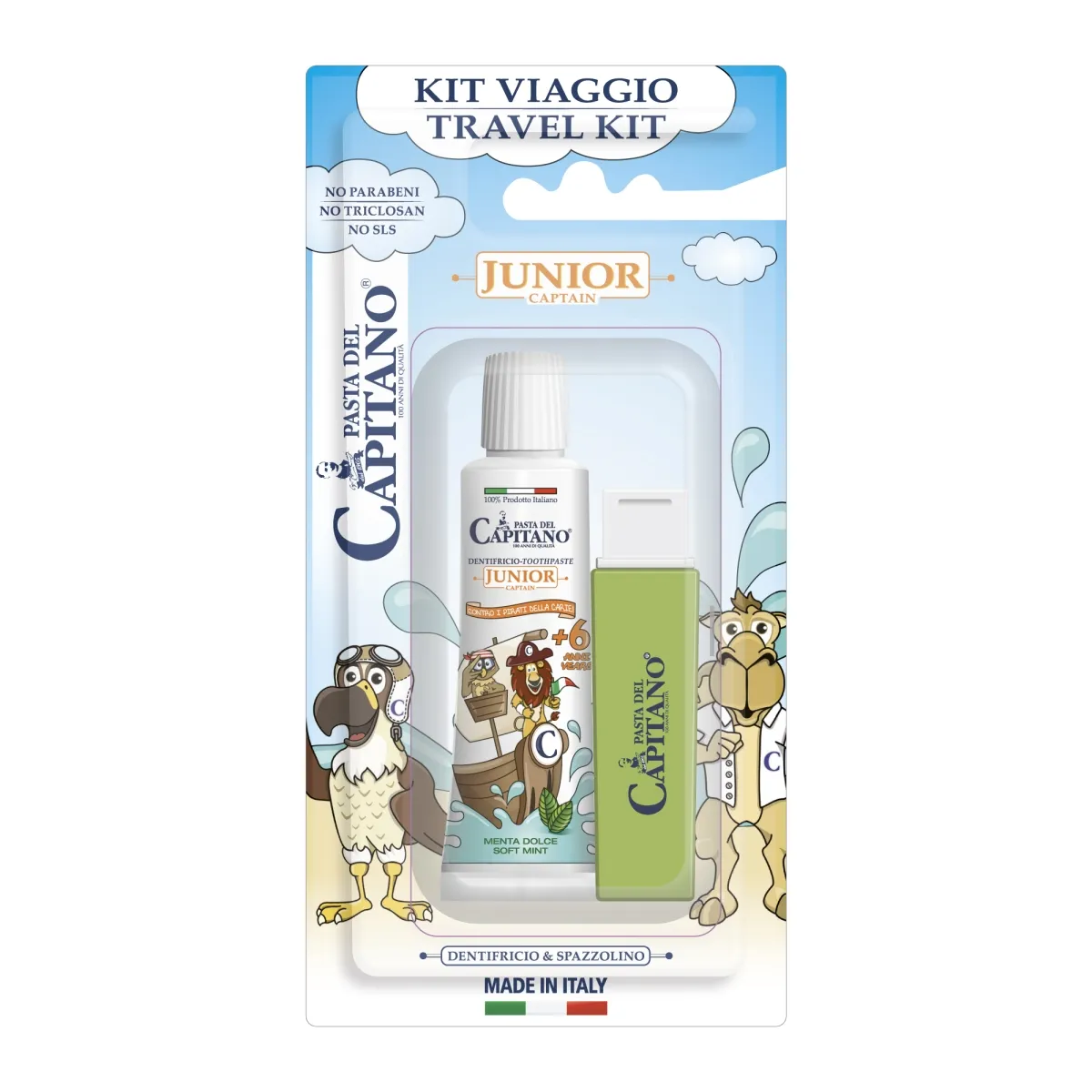 PASTA DEL CAPITANO LASTE REISIKOMPLEKT HAMBAPASTA 20ML+HARI - Изображение товара
