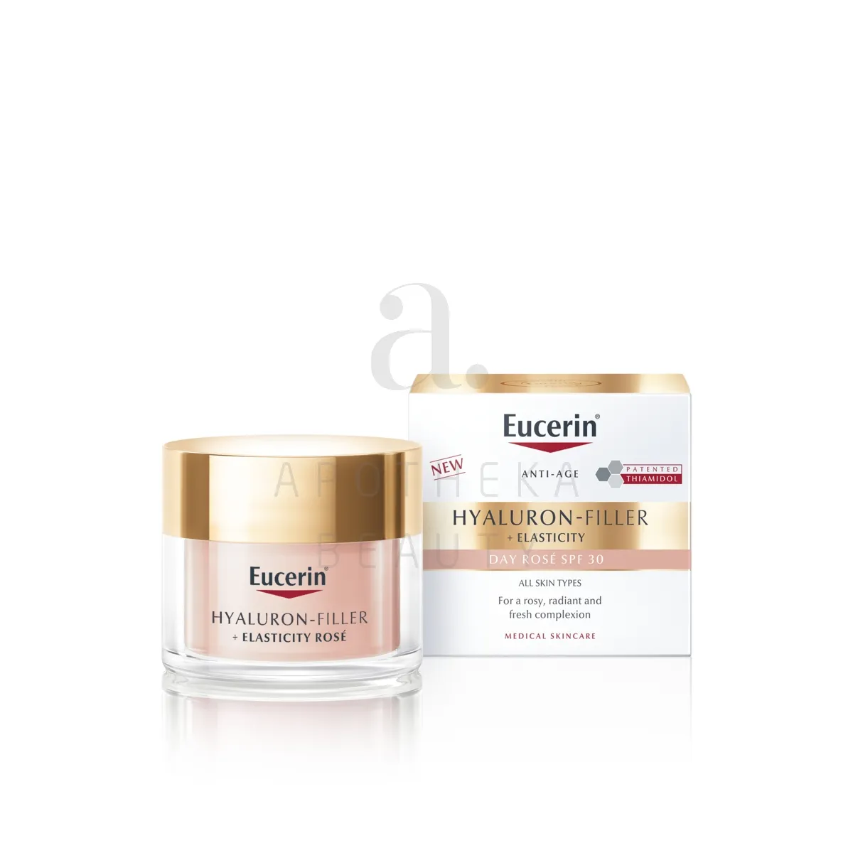 EUCERIN HYALURON FILLER+ELASTICITY ROSE PÄEVAKREEM SPF30 50ML UUS - Изображение товара