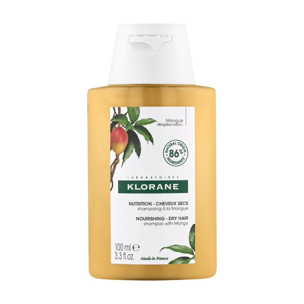 KLORANE SHAMPOON MANGO KUIVADELE JUUSTELE 100ML - Изображение товара