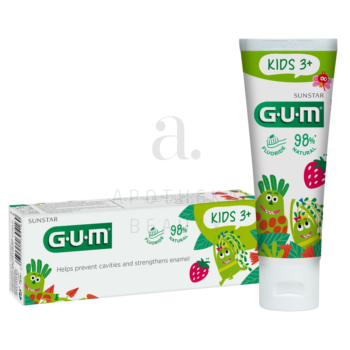 GUM HAMBAPASTA KIDS LASTELE 3+  MAASIKAMAITSELINE 50ML - Изображение товара