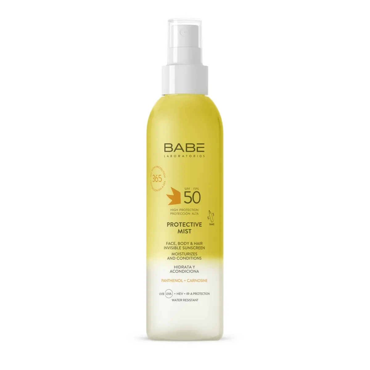 BABE PÄIKESEKAITSE SPREI NÄOLE, JUUSTELE, KEHALE SPF50 150ML - Изображение товара