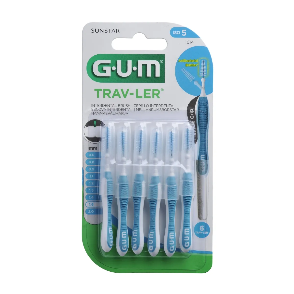 GUM TRAV-LER ИНТЕРДЕНТАЛЬНАЯ ЩЕТОЧКА 1,6MM N6/1614/ - Изображение товара