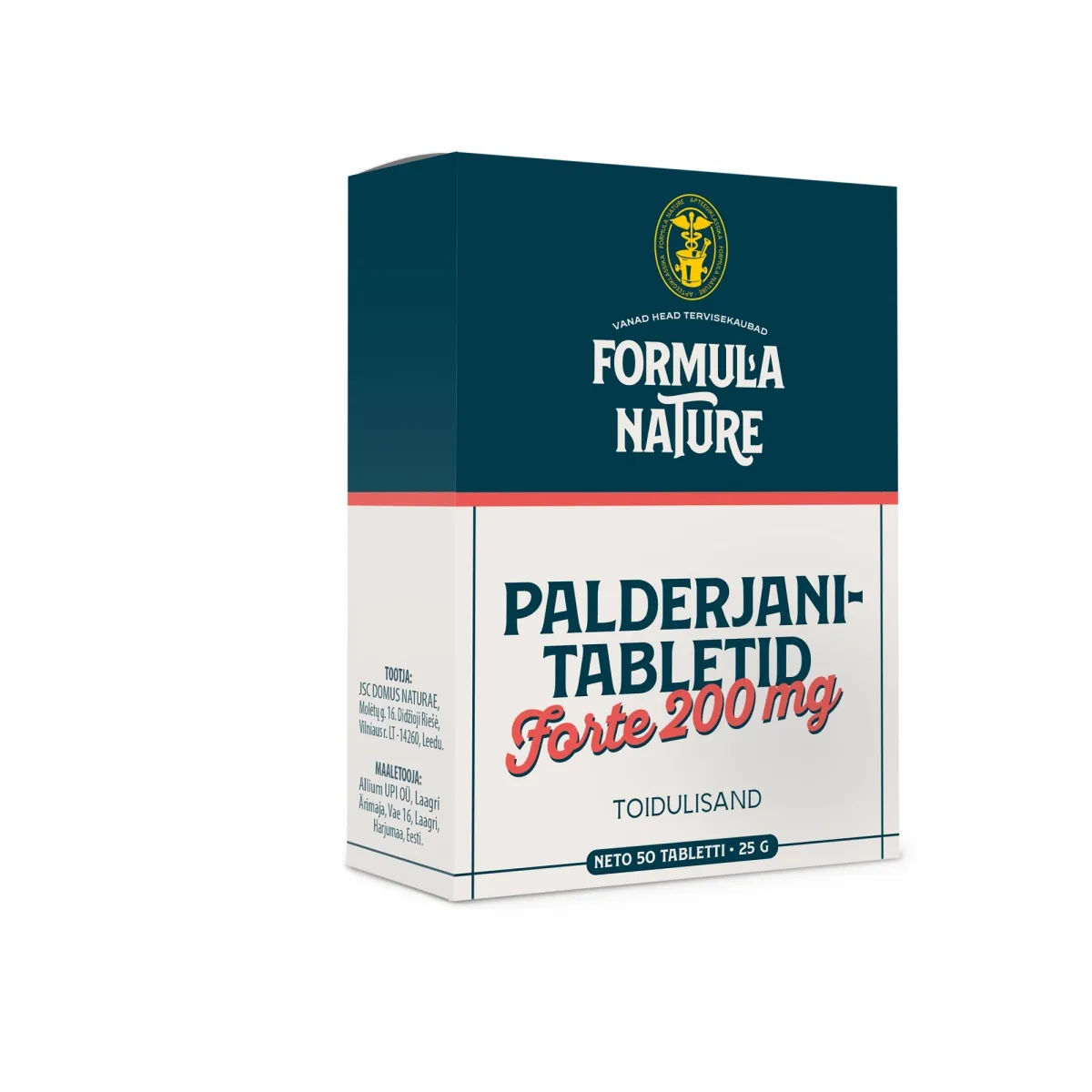 FORMULA NATURE PALDERJANITABLETID FORTE 200MG N50 - Изображение товара