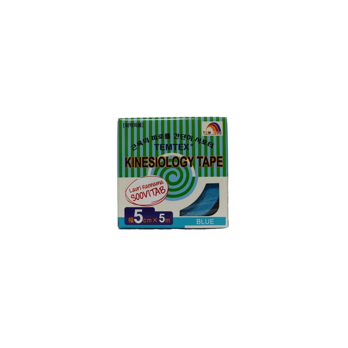 TEMTEX KINESIOLOOGILINE TEIP 5CMX5M SININE N1 - Изображение товара