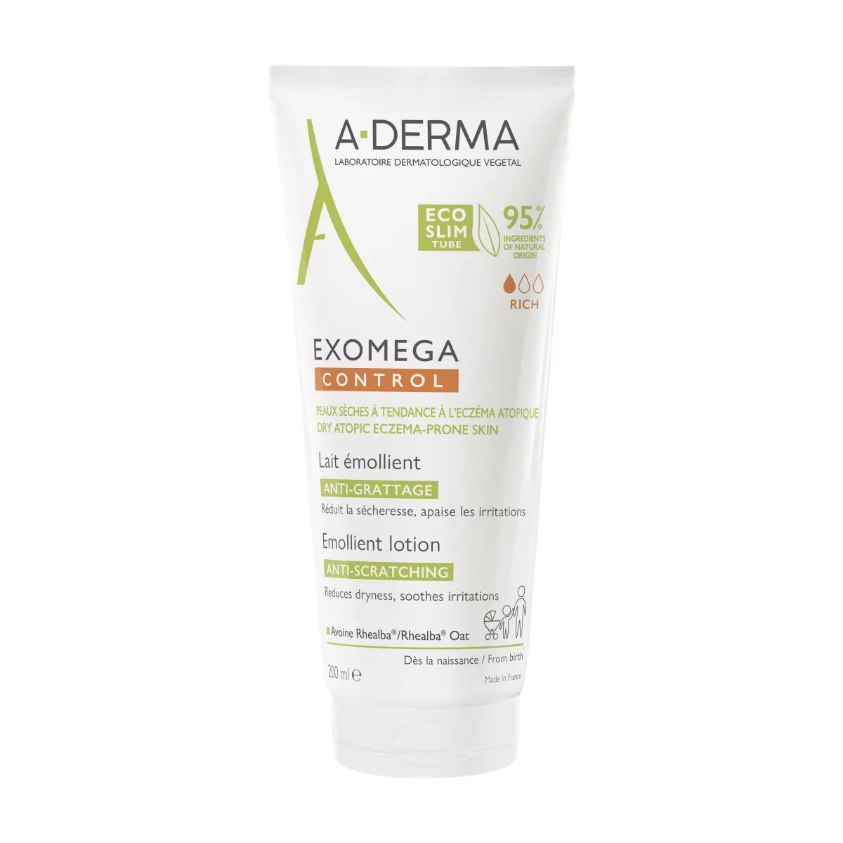 A-DERMA EXOMEGA CONTROL IHUPIIM ATOOPILISELE NAHALE 200ML - Изображение товара 1