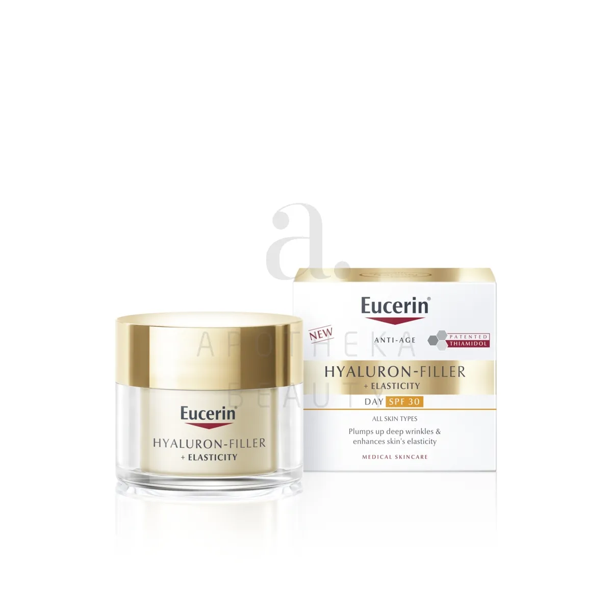 EUCERIN HYALURON FILLER+ELASTICITY PÄEVAKREEM SPF30 50ML UUS - Изображение товара