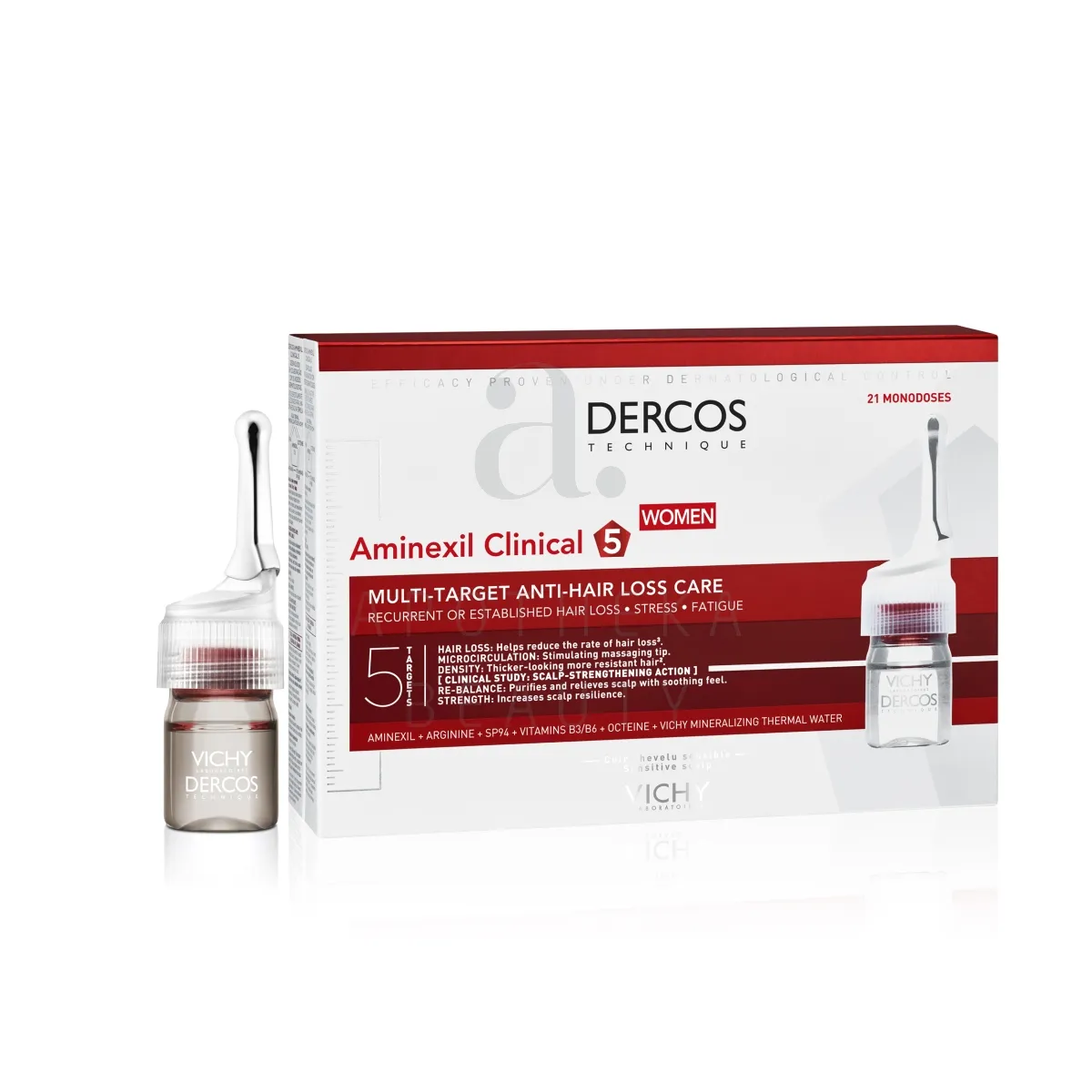 DERCOS AMINEXIL INTENSIVE 5, средство против выпадения волос для женщин - Изображение товара