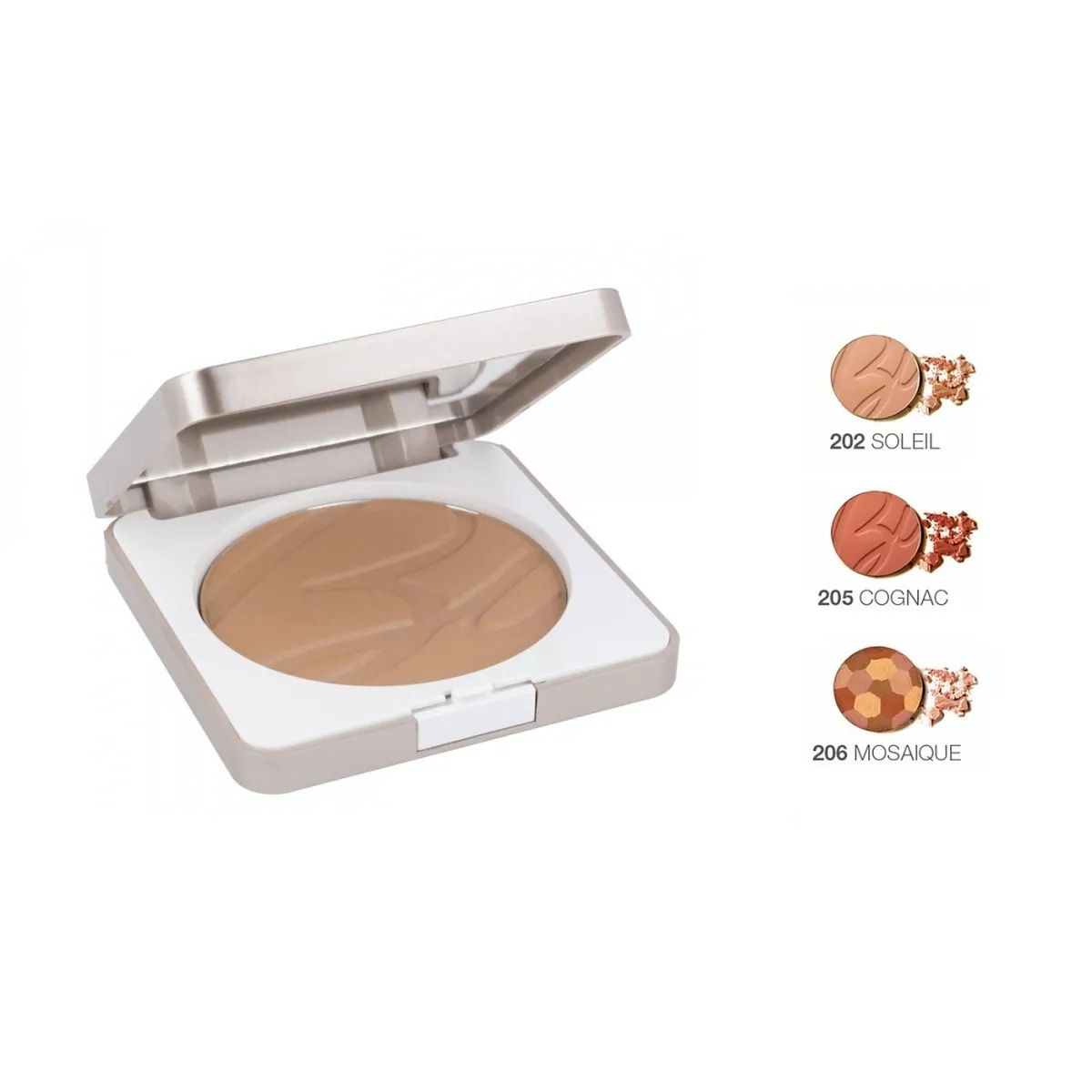 BIONIKE COLOR КОМПАКТНАЯ ПУДРА С ЭФФЕКТОМ ЗАГАРА 202 SOLEIL 10 Г - Изображение товара