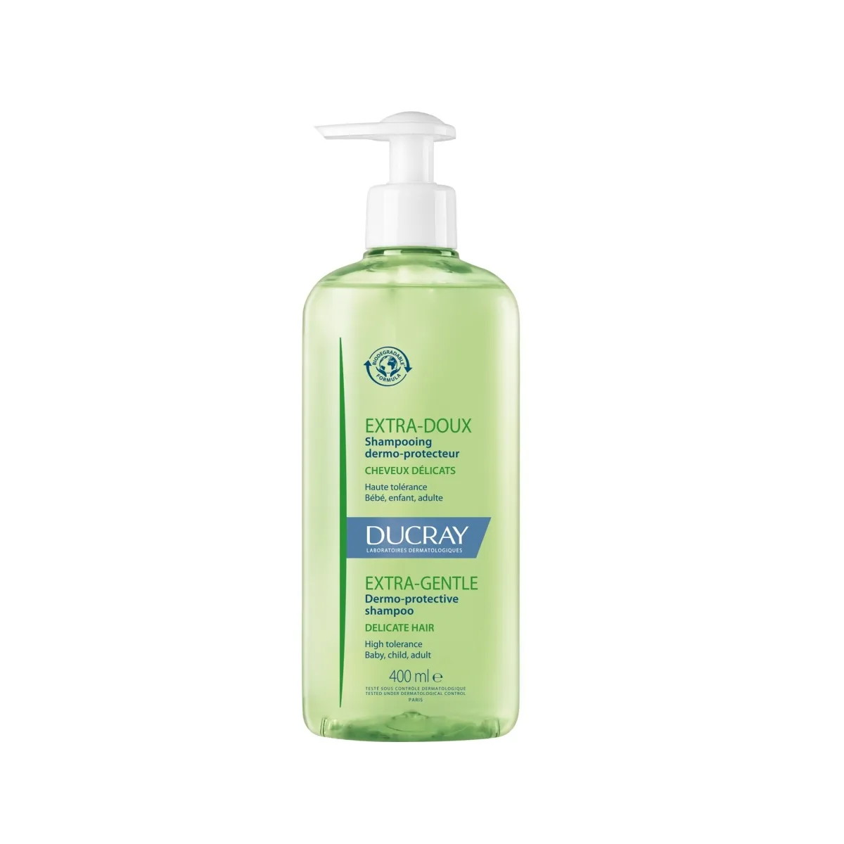 DUCRAY EXTRA-GENTLE SHAMPOON ERITI ÕRN 400ML - Изображение товара
