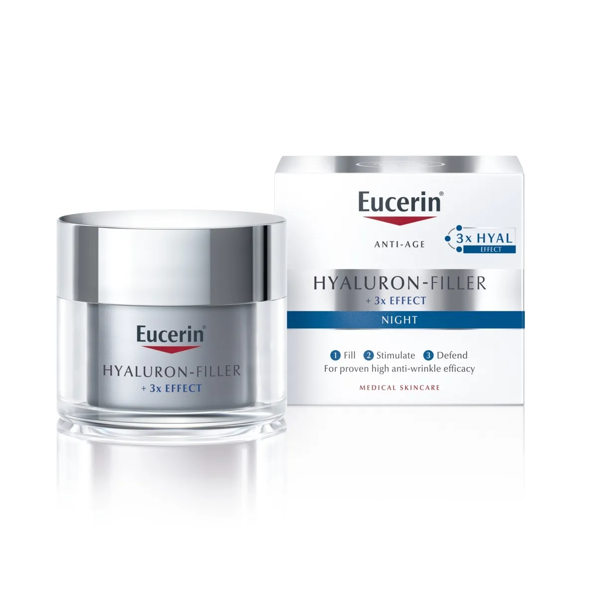 EUCERIN HYALURON-FILLER ÖÖKREEM 50ML - Изображение товара