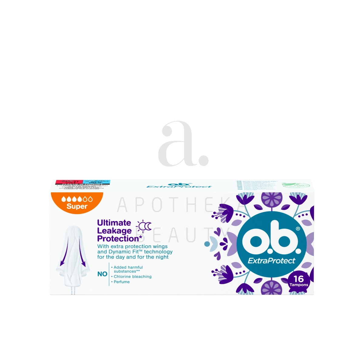 O.B. HÜG TAMPOONID EXTRA PROTECT SUPER N16 - Изображение товара