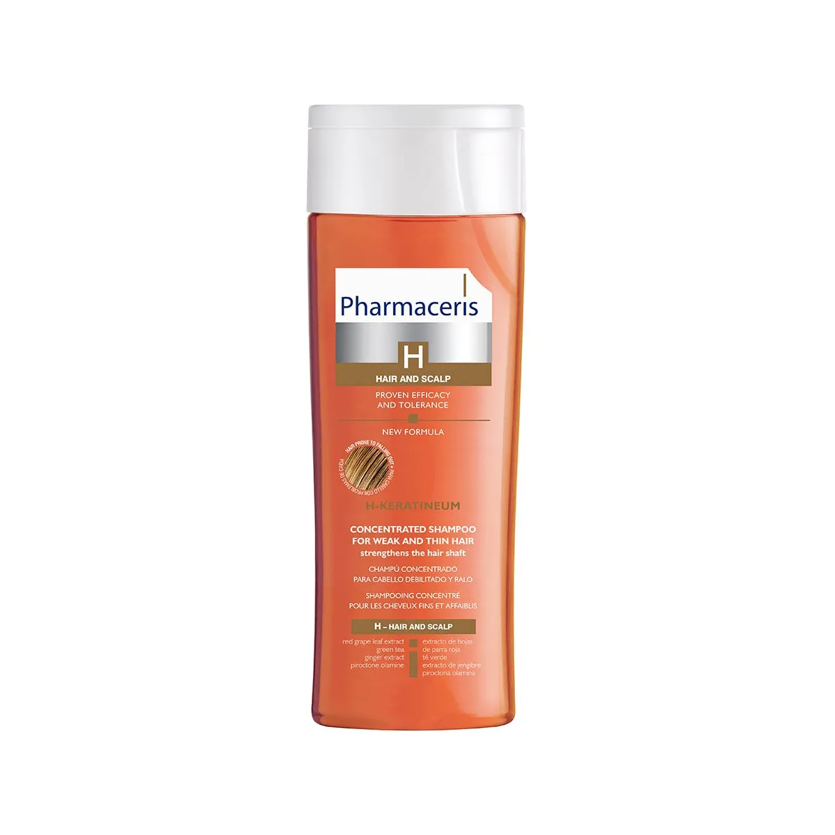 PHARMACERIS H KERATINEUM SHAMPOON TUGEVDAV 250ML - Изображение товара