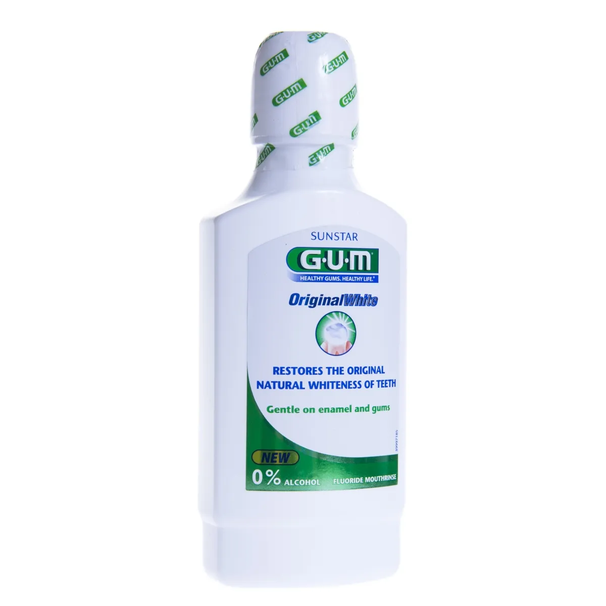 GUM ORIGINAL WHITE ОПОЛАСКИВАТЕЛЬ ДЛЯ ПОЛОСТИ РТА 300ML /1747/ - Изображение товара