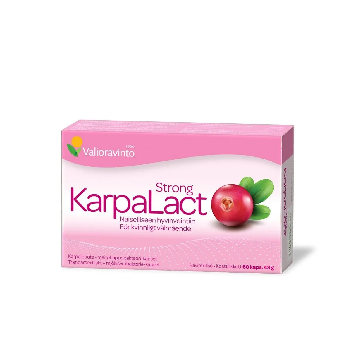 KARPALACT STRONG CAPS N60 JÕHVIKAD+PIIMHAPPEBAKTERID - Изображение товара 1