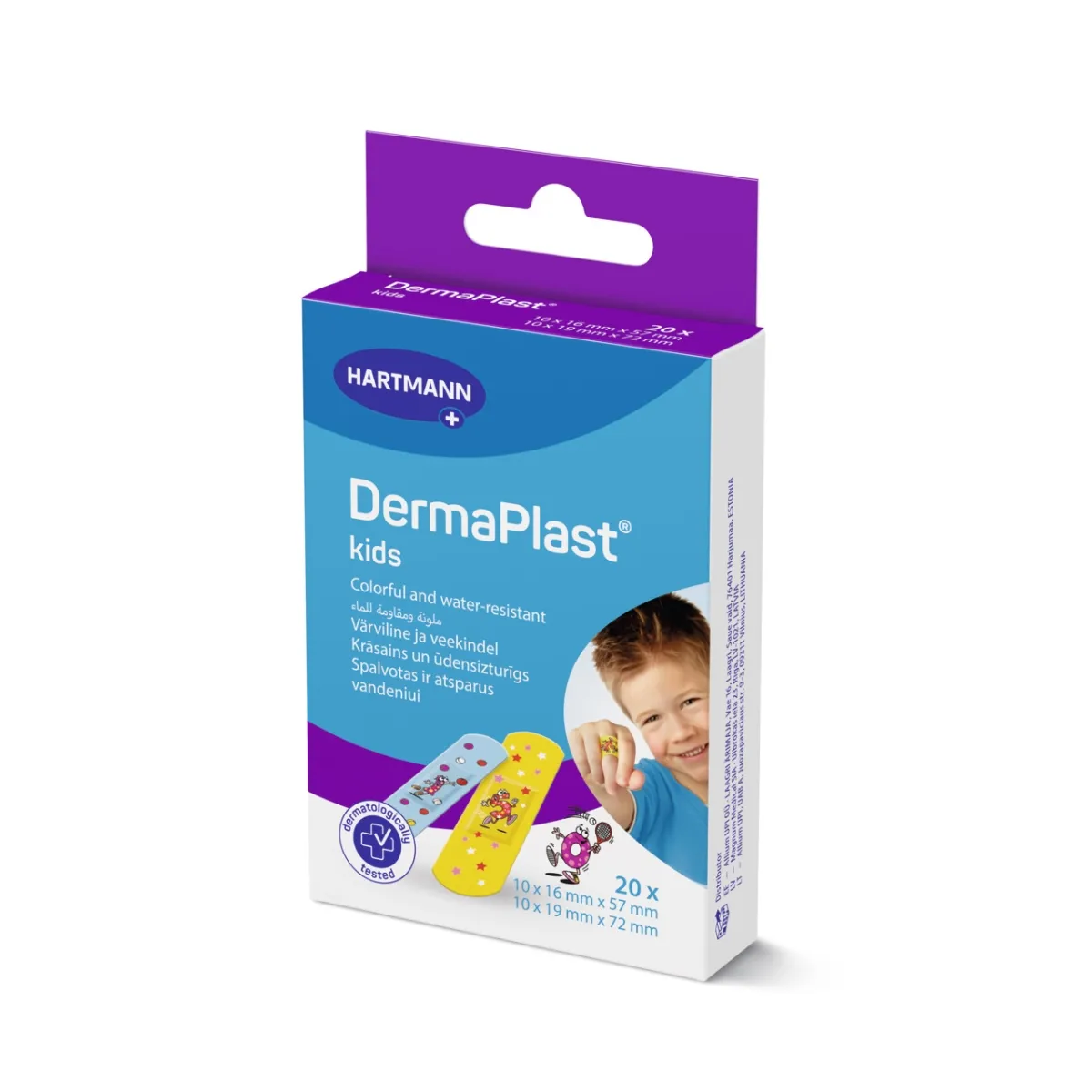 DERMAPLAST PLAASTRID KIDS LASTELE N20 (2 SUURUST)/535620/ - Изображение товара