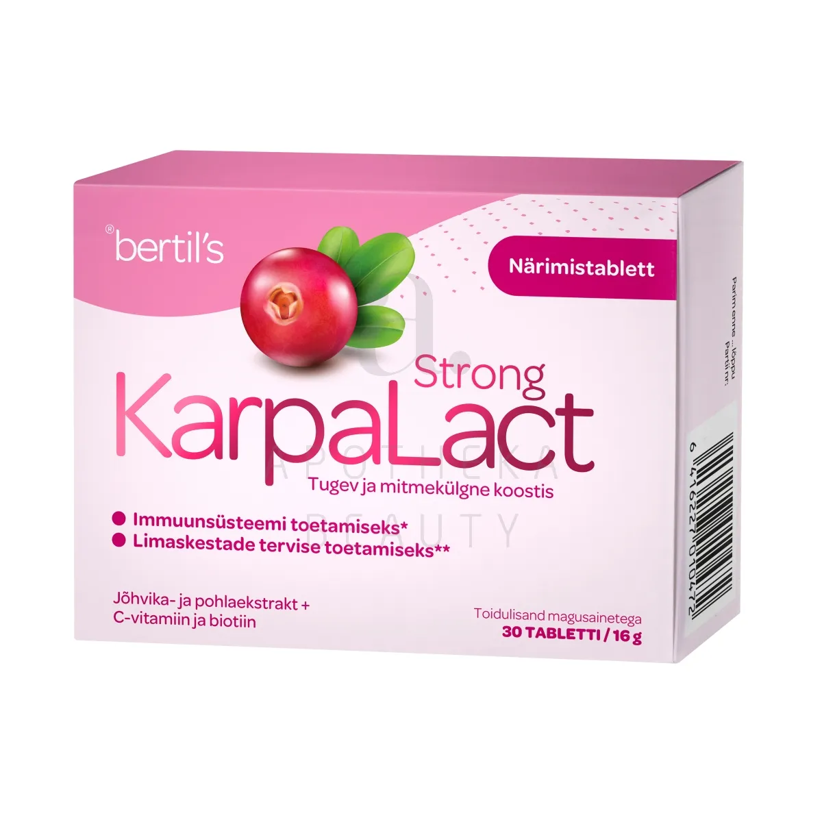 BERTILS KARPALACT NÄRIMISTABLETID N30 - Изображение товара