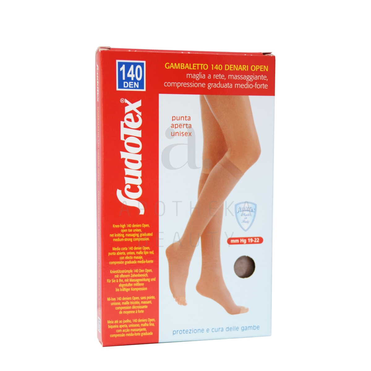ГОЛЬФЫ SCUDOTEX С ОТКРЫТЫМ НОСКОМ 140DEN T4 NATURE(S598NA/4) - Изображение товара