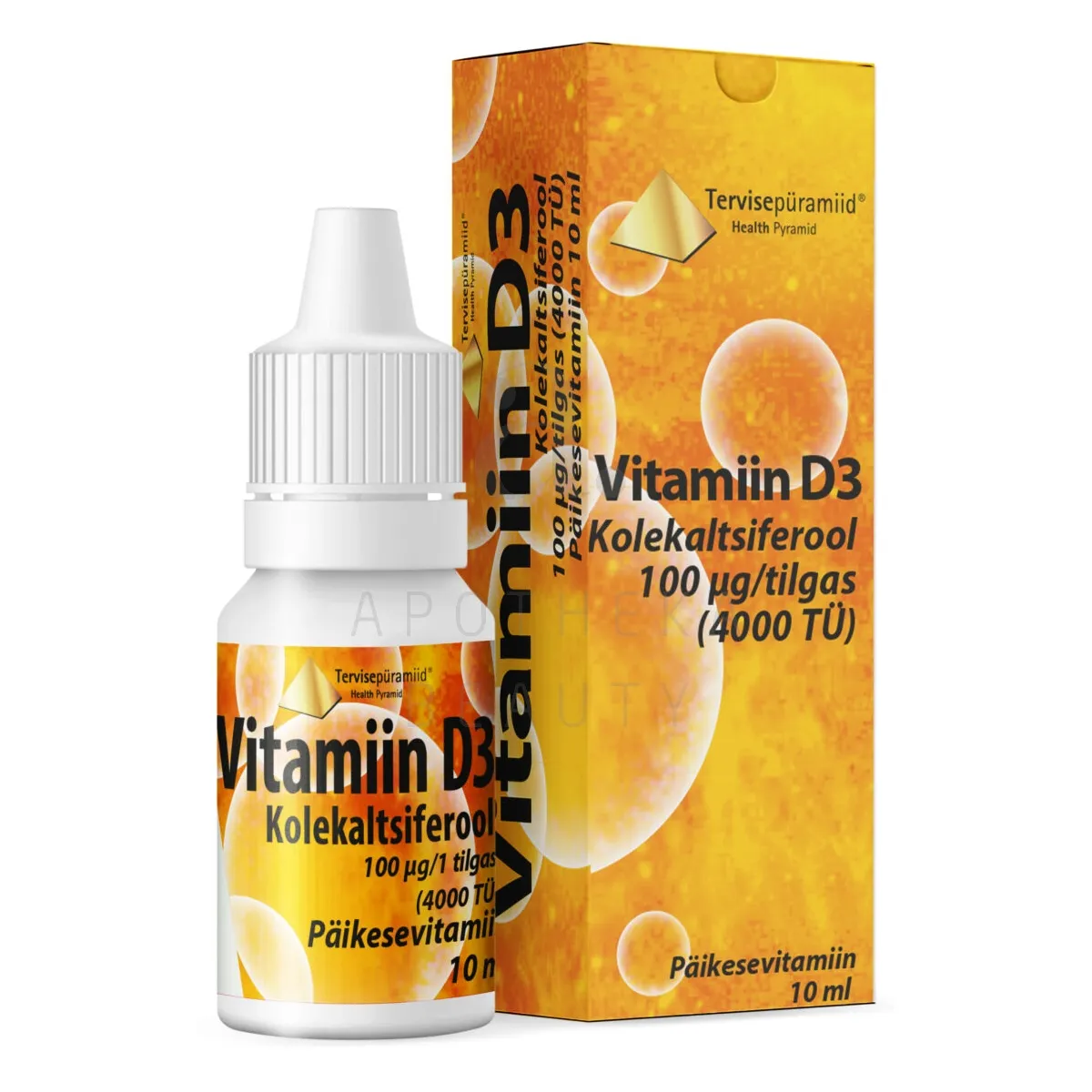 TERVISEPÜRAMIID VIT. D3 TILGAD 100MCG/TILGAS 10ML - Изображение товара