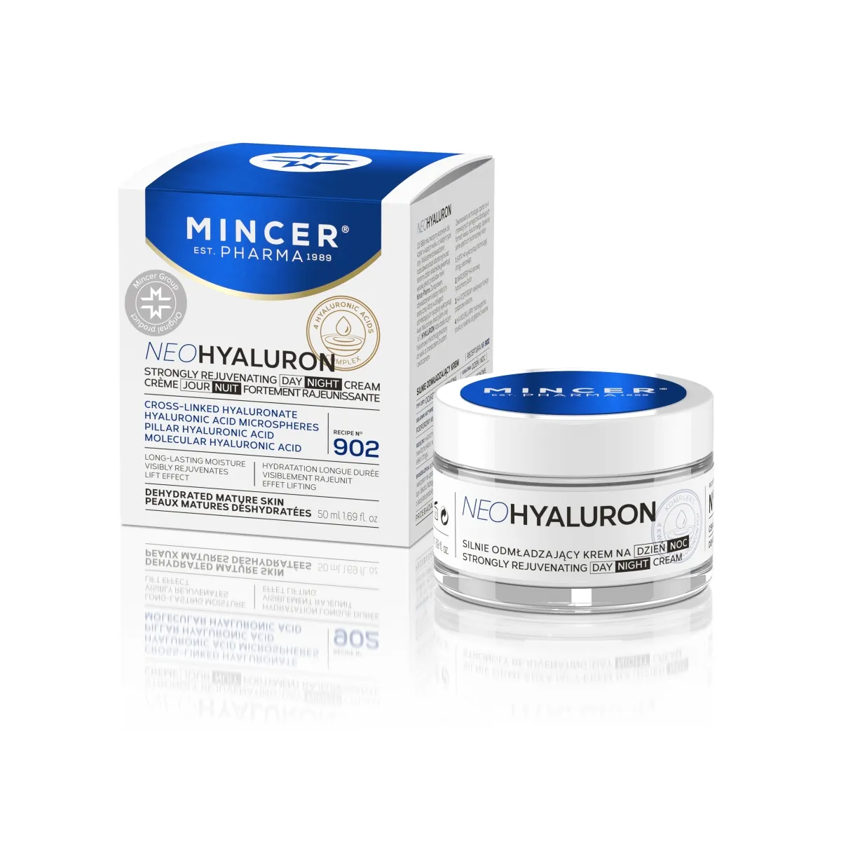 MINCER PHARMA NEO HYALURON PÄEVA-JA ÖÖKREEM UUENDAV 50ML - Изображение товара