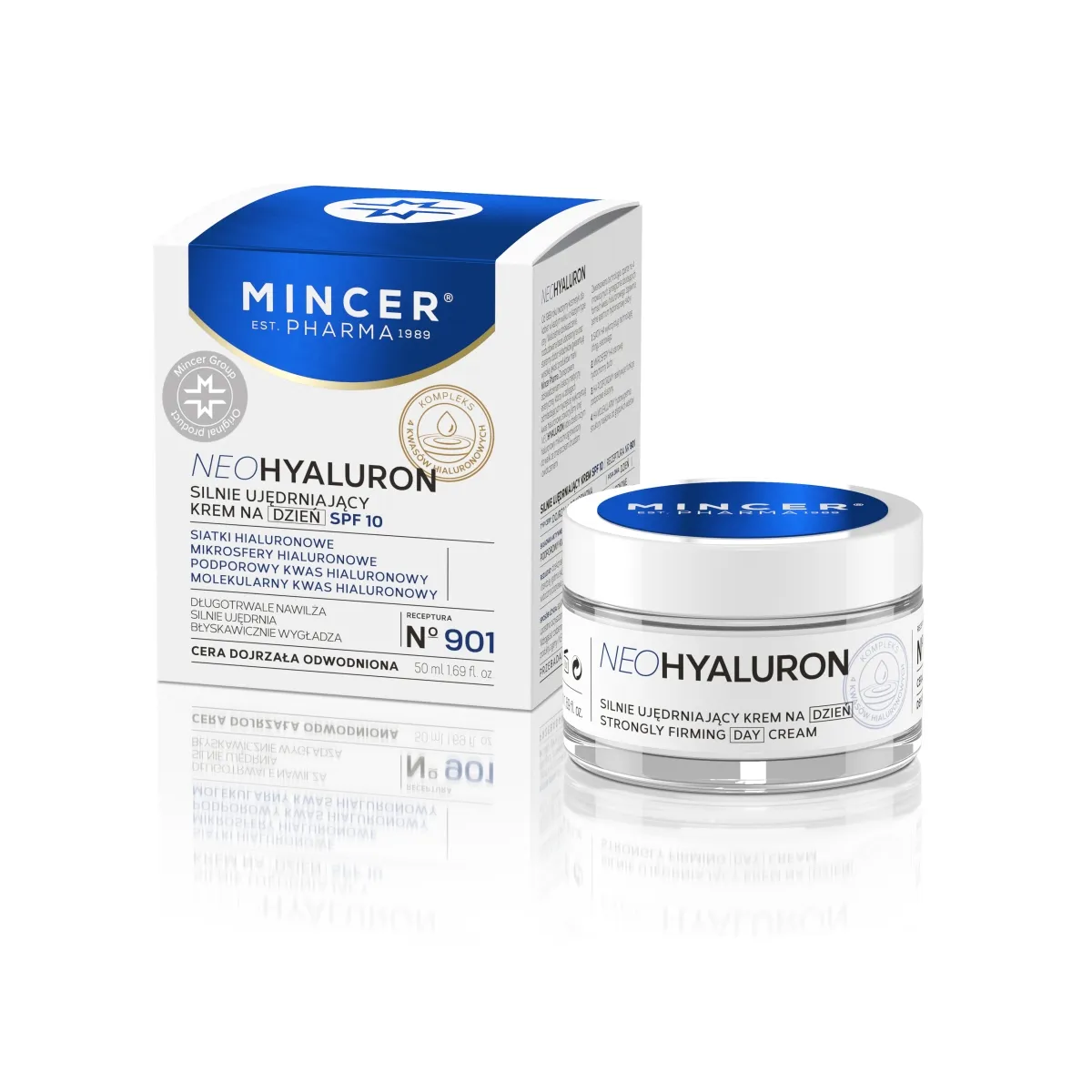 MINCER PHARMA NEO HYALURON PÄEVAKREEM NIISUTAV SPF10 50ML - Изображение товара