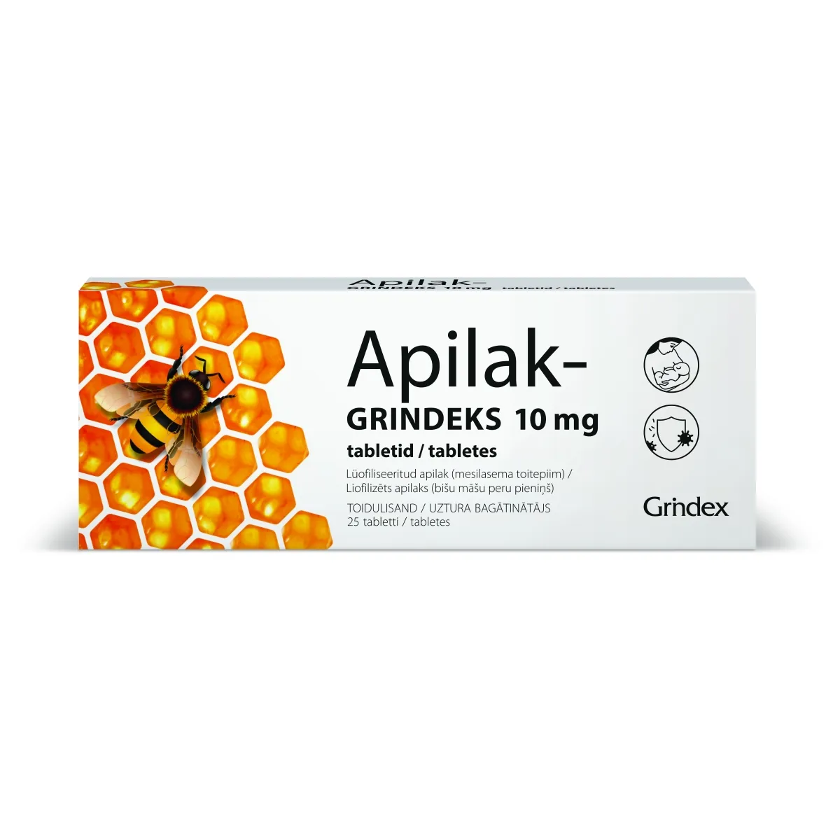 APILAK-GRINDEKS TBL 10MG N25 - Изображение товара