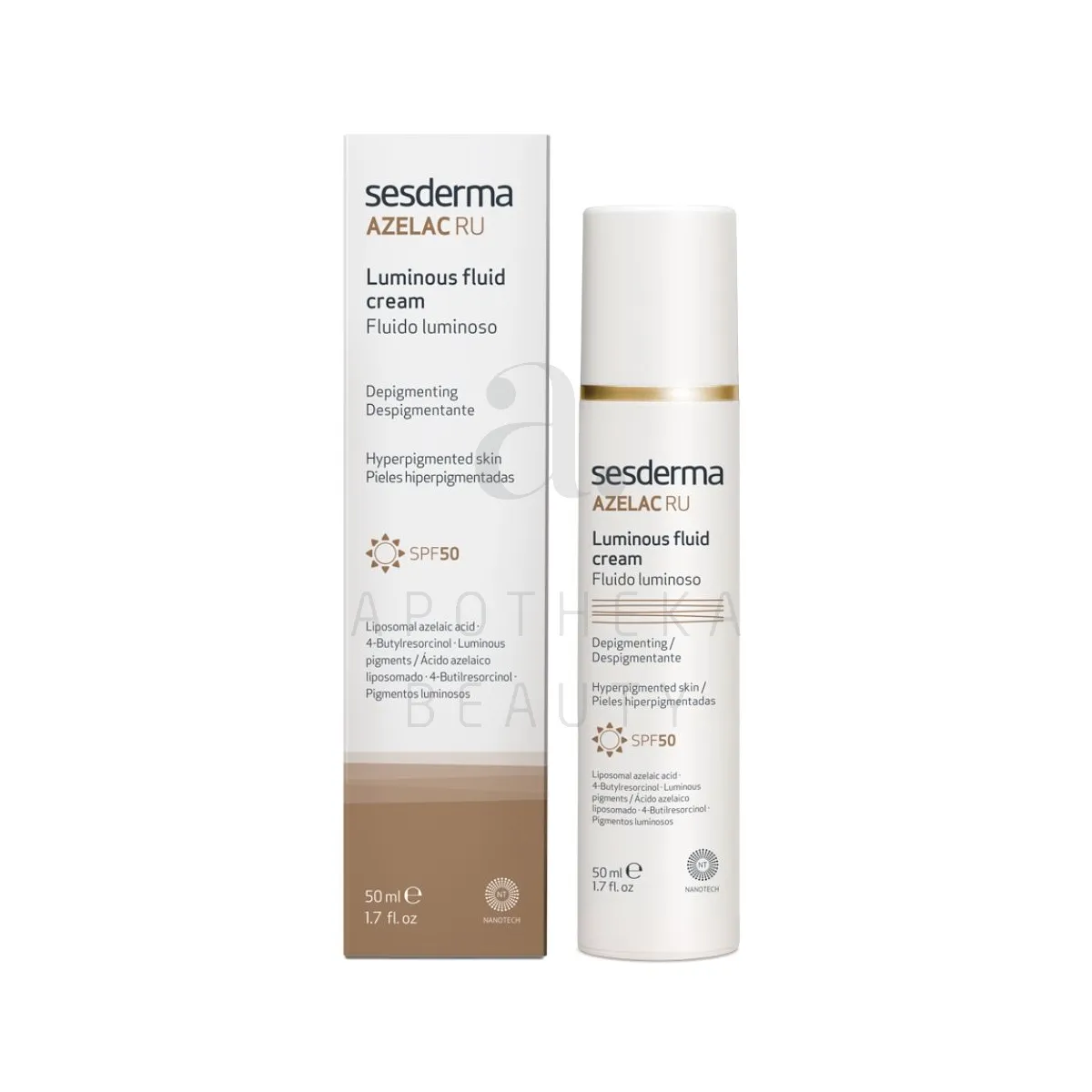 SESDERMA AZELAC RU EMULSIOON-KREEM DEPIGMENTEERIV SPF50 50ML - Изображение товара