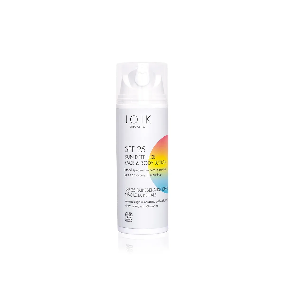 JOIK ORGANIC PÄIKESEKAITSEKREEM NÄOLE JA KEHALE SPF25 150ML - Изображение товара 1