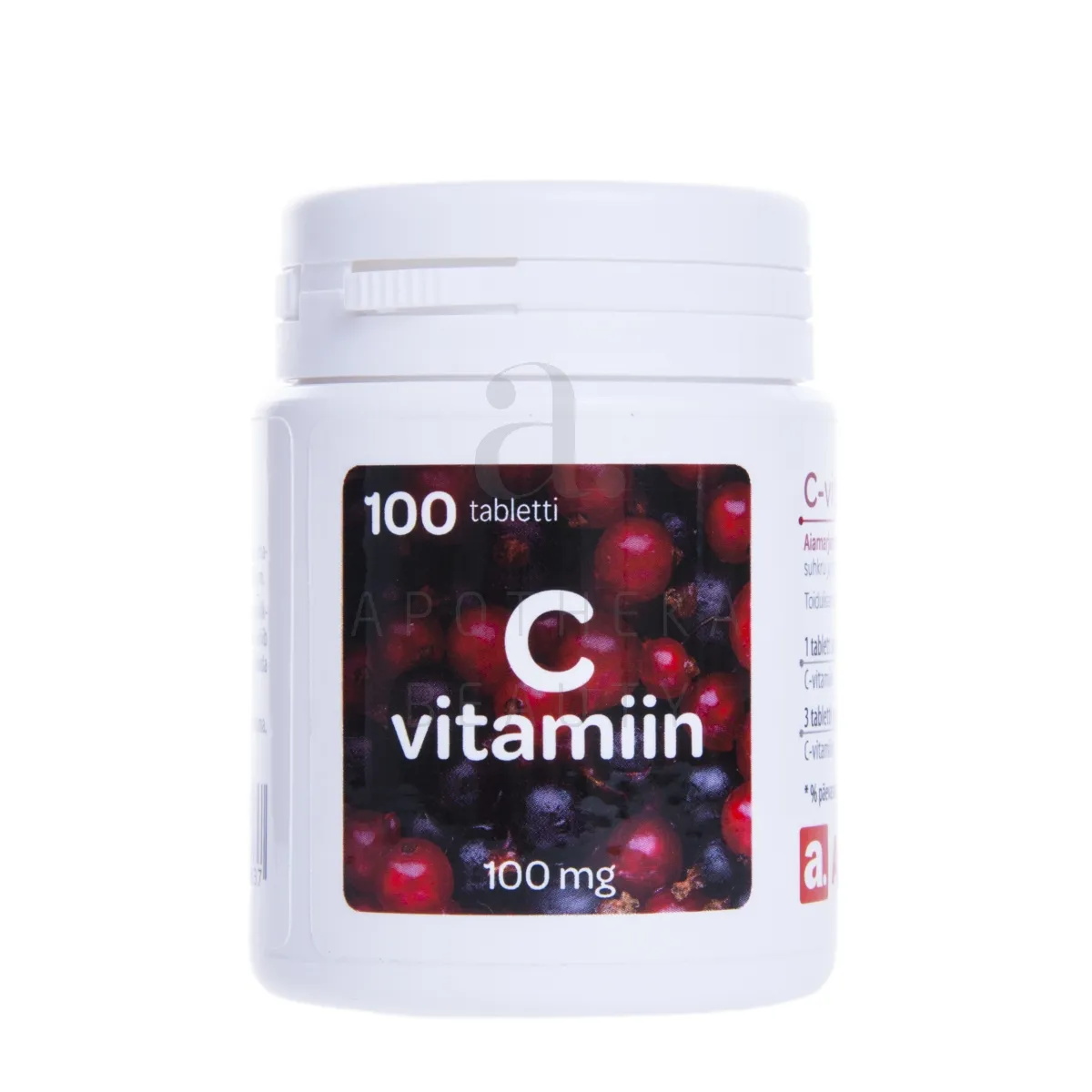 A. C VITAMIIN 100MG NÄRIMISTBL N100 AIAMARJAMAITSELINE - Изображение товара