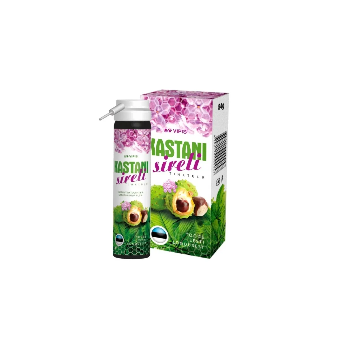 VIPIS KASTANI-SIRELI TINKTUUR AEROSOOL 84G - Изображение товара