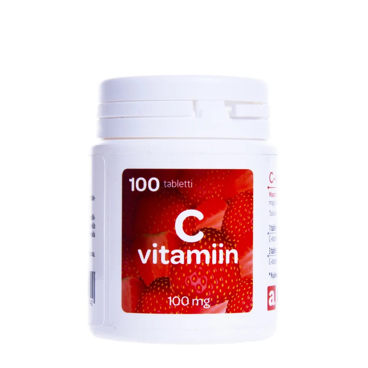 A. C VITAMIIN 100MG NÄRIMISTBL N100 MAASIKAMAITSELINE - Изображение товара