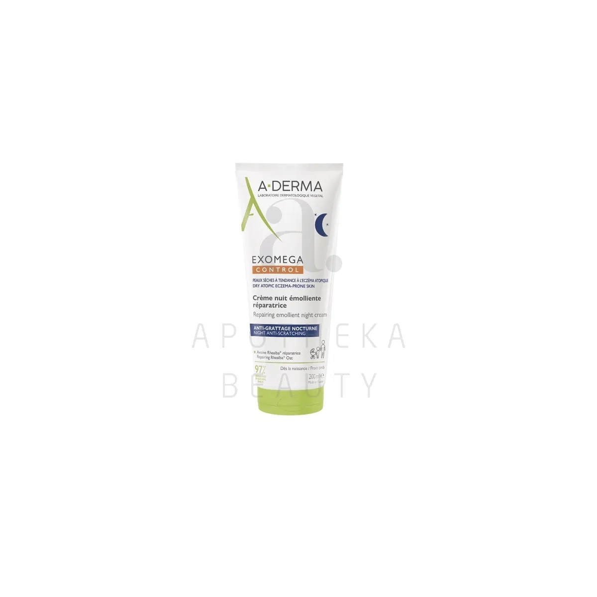 A-DERMA EXOMEGA CONTROL KREEM SÜGELUSE LEEVENDAMISEKS ÖINE 200ML - Изображение товара