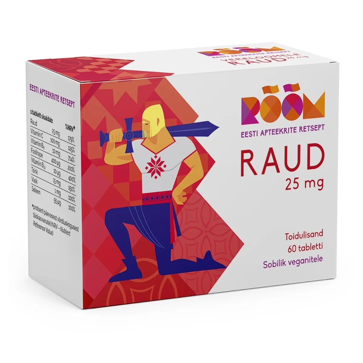 RÕÕM RAUD 25MG TBL N60 - Изображение товара