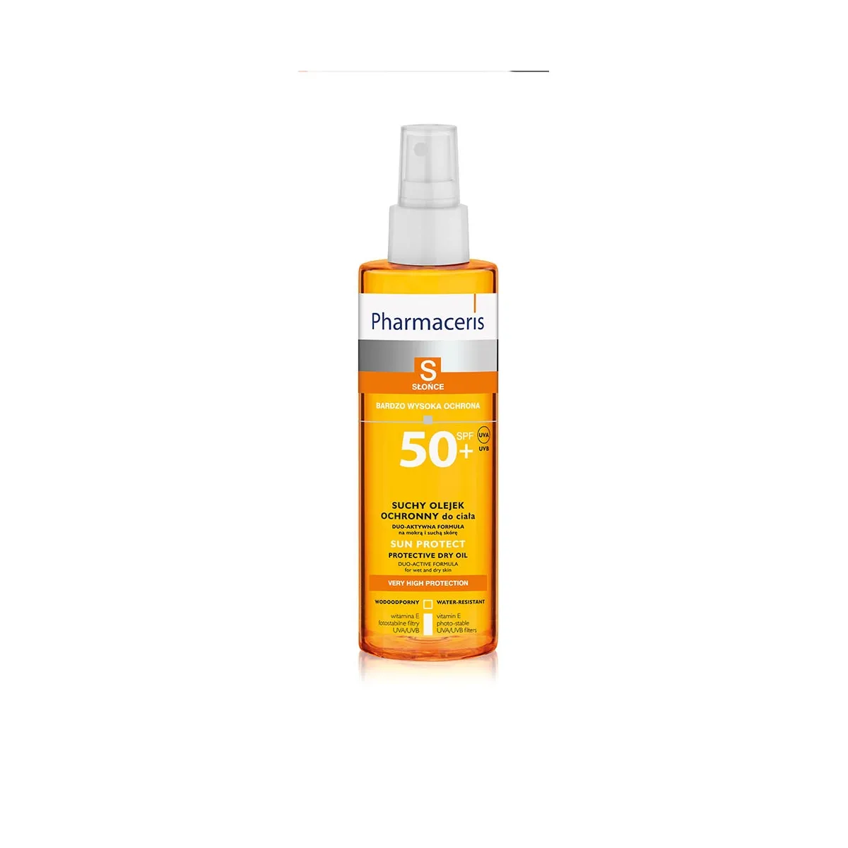 PHARMACERIS S PÄIKESEKAITSEÕLI SPREI SPF50+ 200ML - Изображение товара