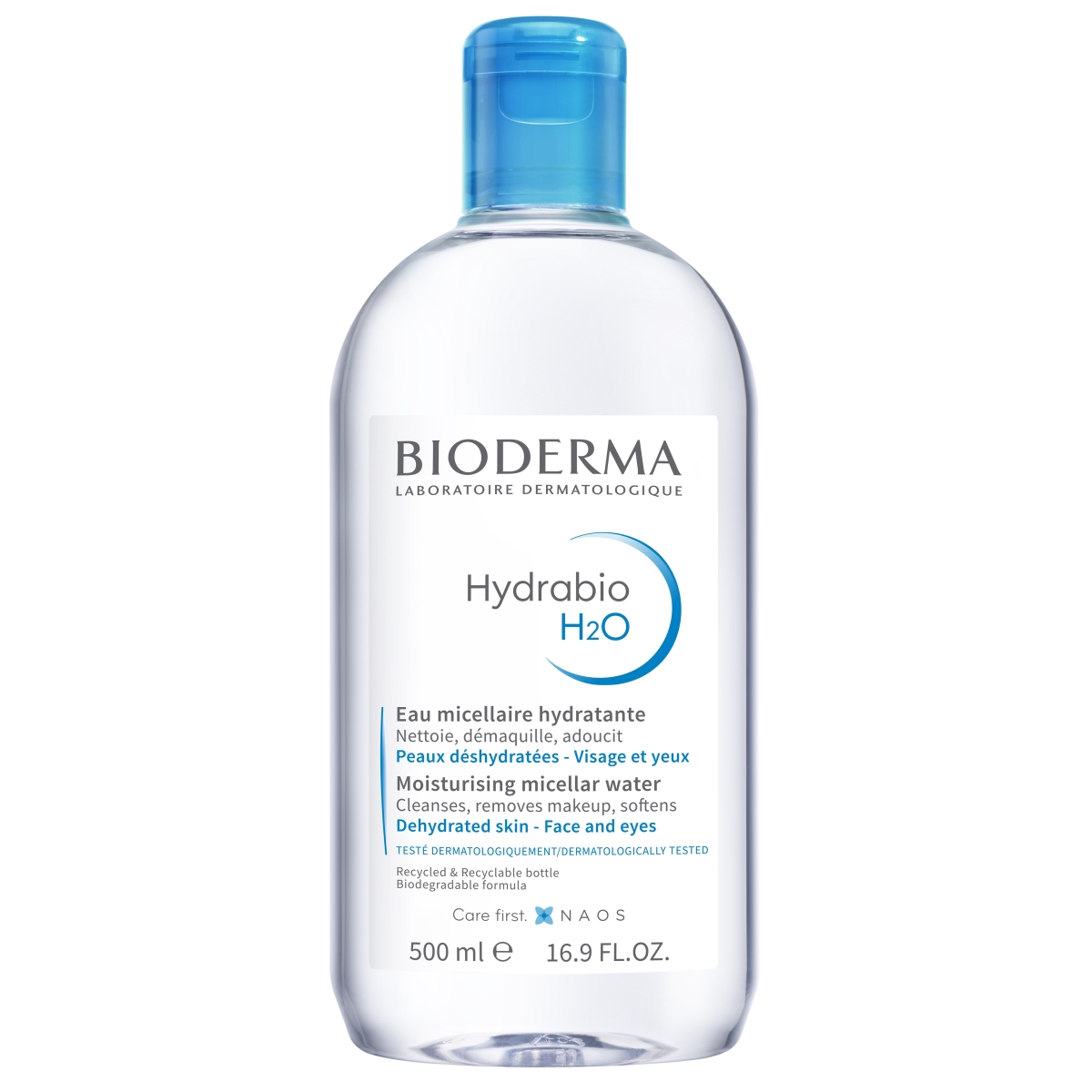 BIODERMA HYDRABIO H2O MITSELLAARVESI 500ML - Изображение товара