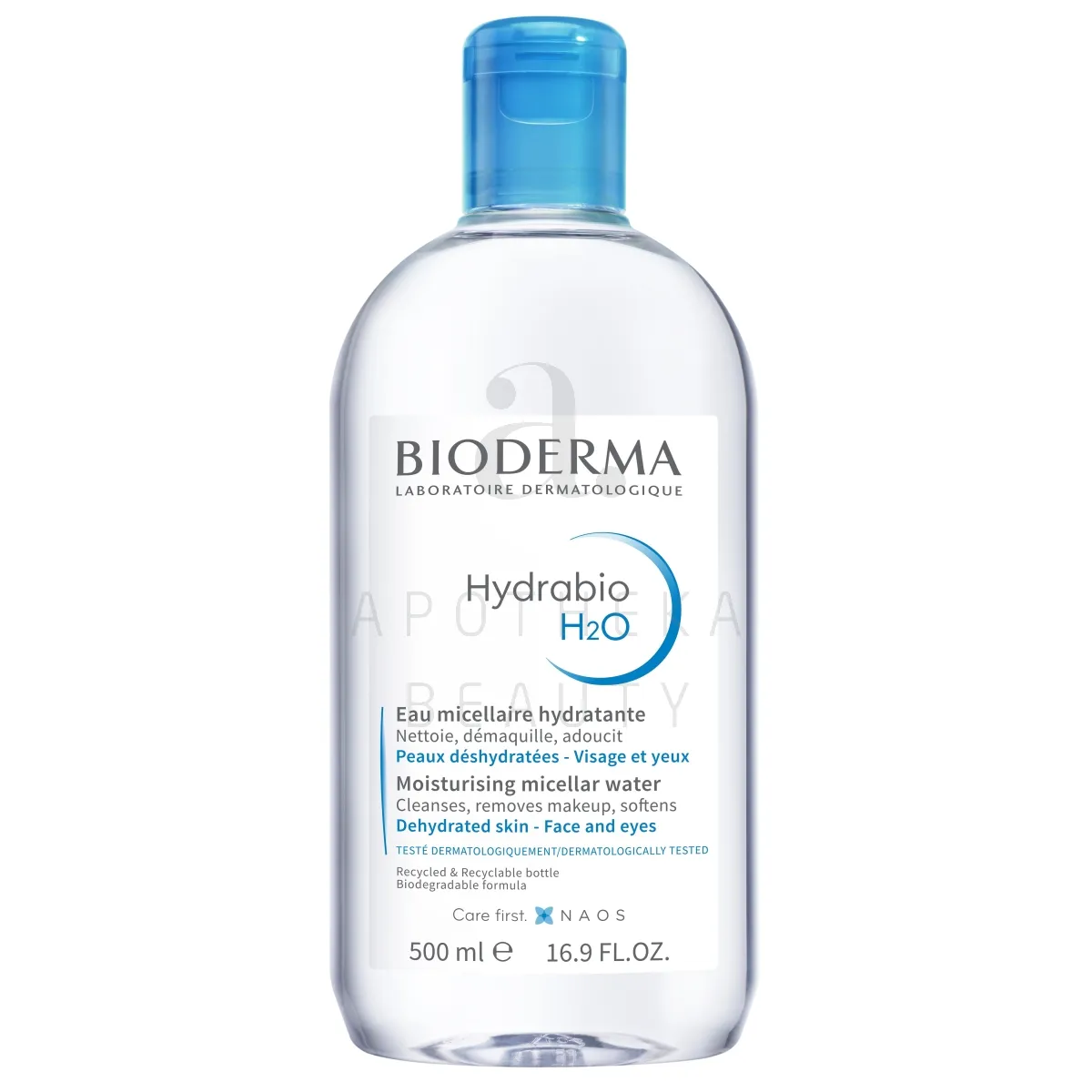 BIODERMA HYDRABIO H2O MITSELLAARVESI 500ML - Изображение товара